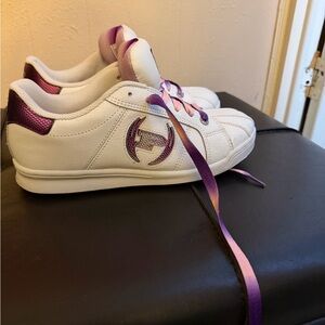 Phat Farm White and Purple Sneakers